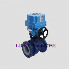 進口電動襯氟球閥-進口電動襯氟、襯陶瓷球閥